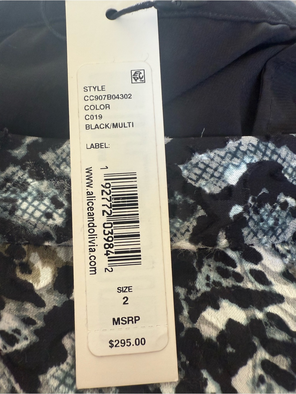 Alice And Olivia Athena Animal Print Midi Skirt Nwt Size 2 — image 8 of 8